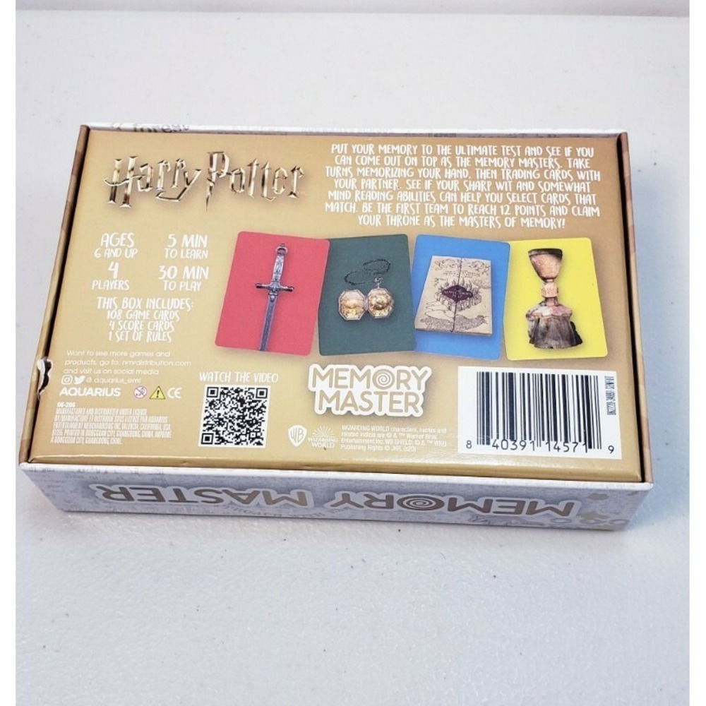 Harry Potter Memory Master Card Game New In Open Box - Picture 6 of 6